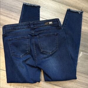Size 2P Kut from the Kloth Blue Connie Ankle Skinny Jeans. Like new condition